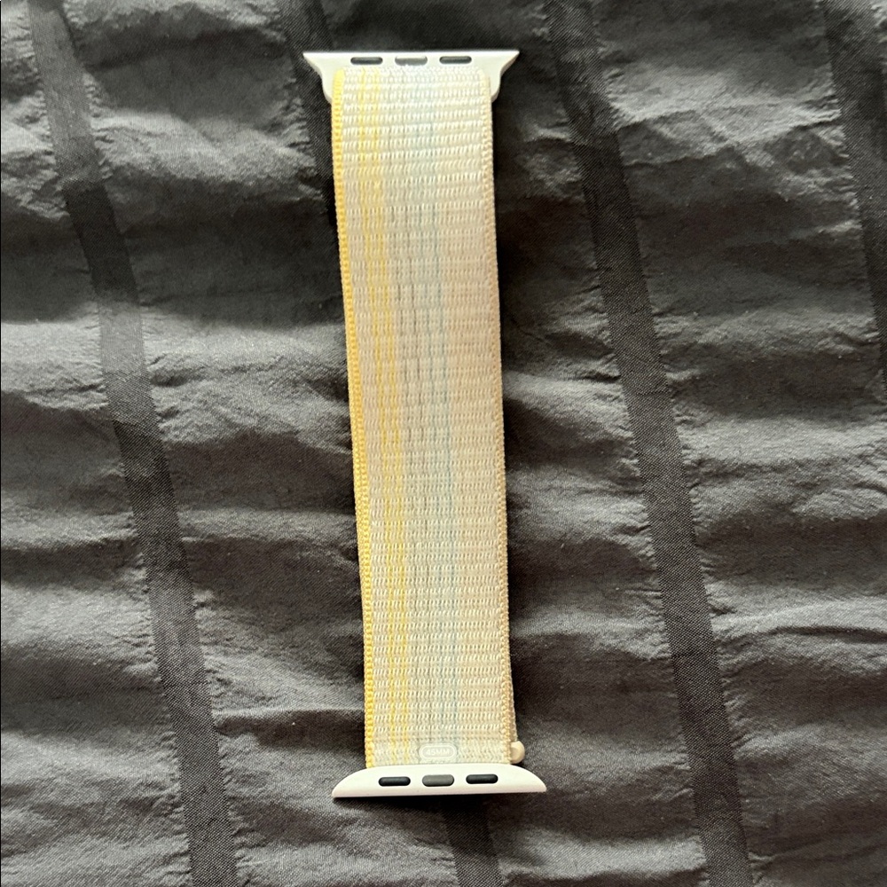 Apple Watch Band in Cream and Yellow